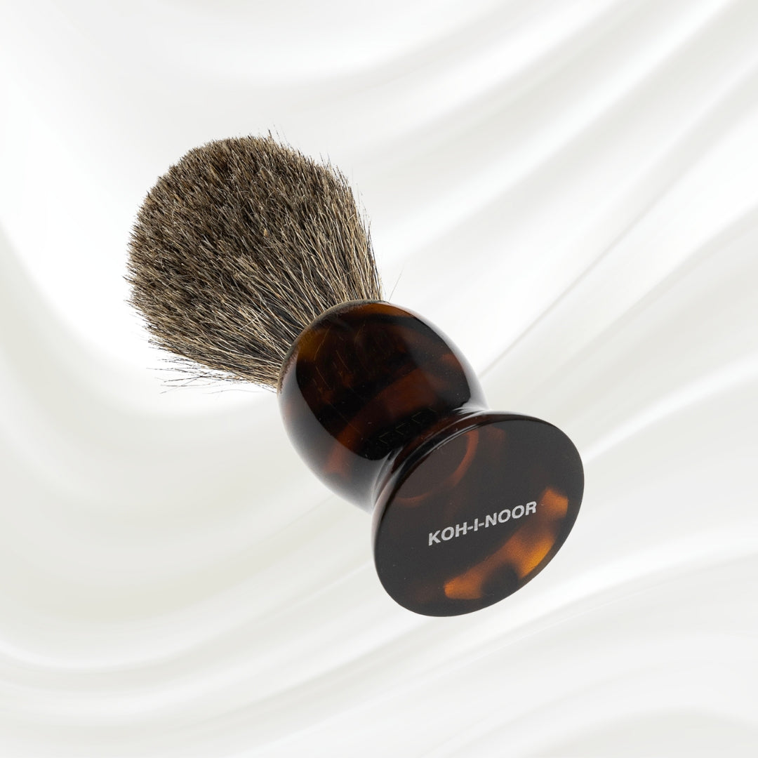 Jaspè Badger Hair Shaving Brush - Premium Wet Shave with Tortoiseshell Handle KOH-I-NOOR Beauty USA