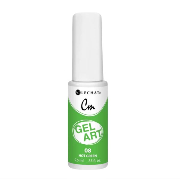 Lechat - CM Gel Art - 08 Hot Green .3oz Queen Nails & Beauty Supplies