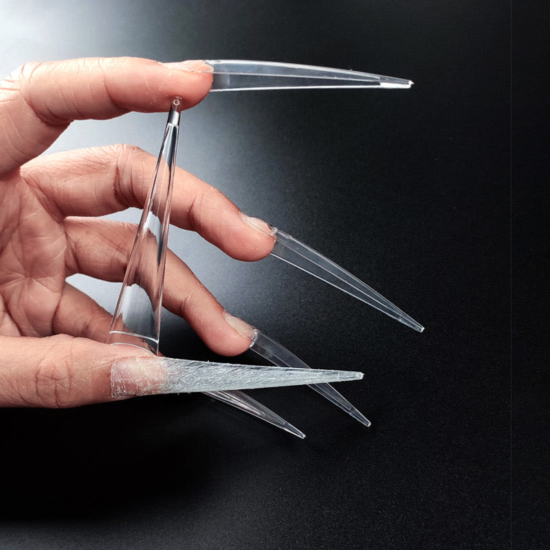 Gel-Le - Clear Stiletto 3XL Tips