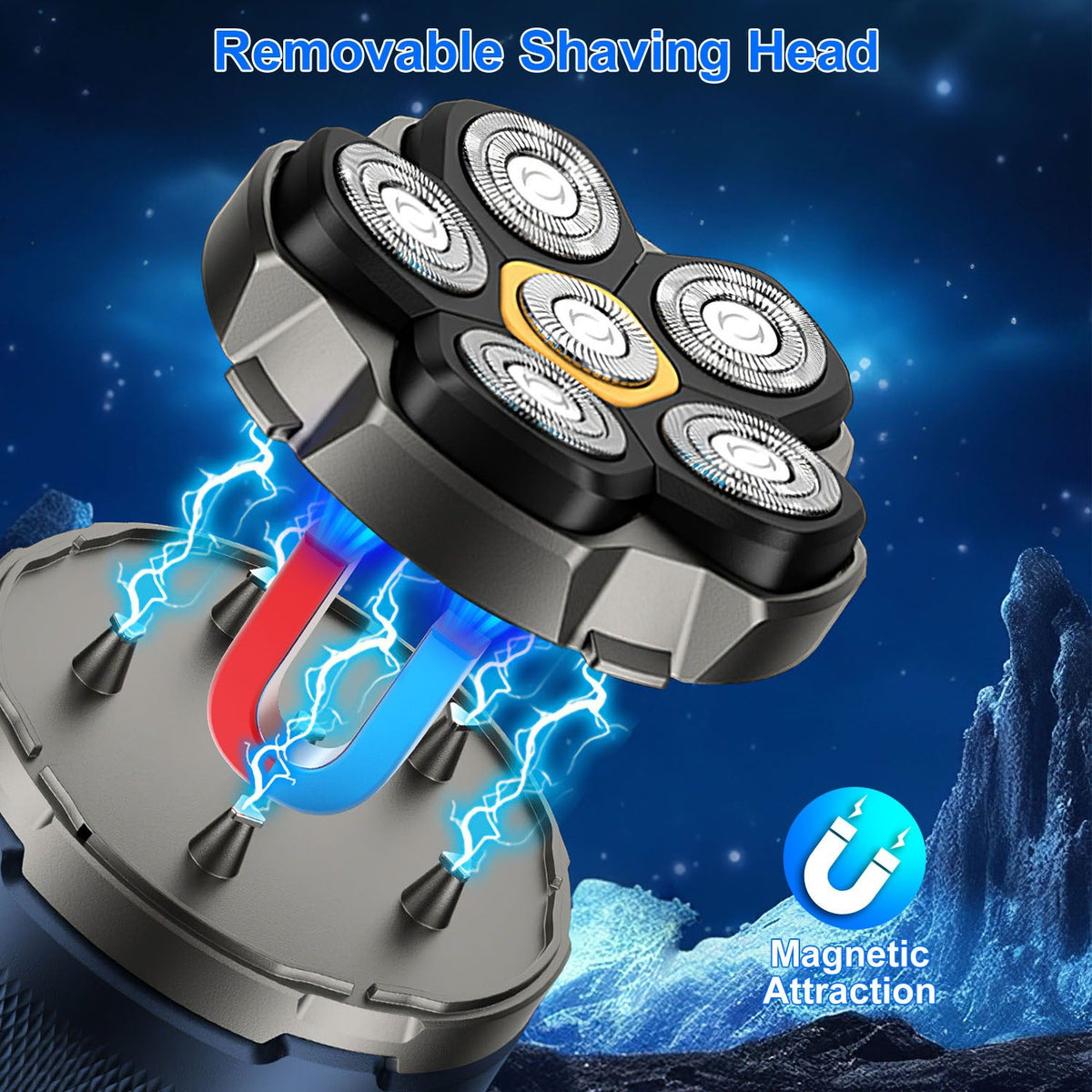 Cordless Electric Head Shaver For Men Gamba Beauty