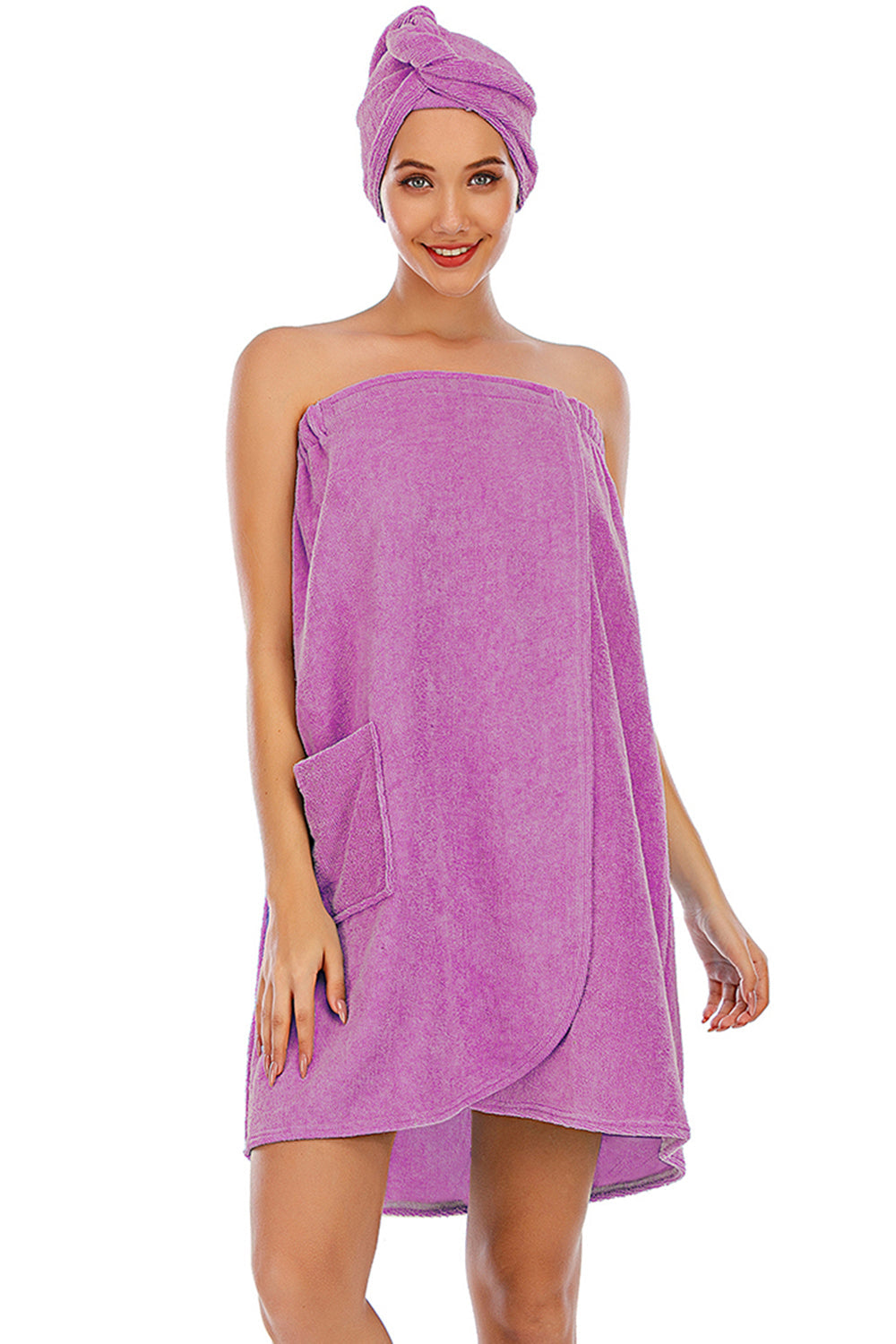 Strapless Robe with pocket Shopimist