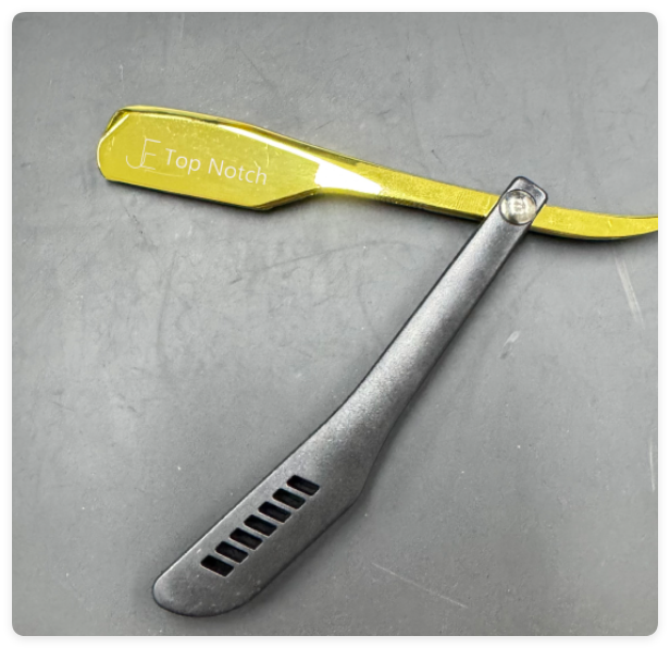 JE Top Notch Straight Razor – Red-Gold Edition J.E-LINE LLC