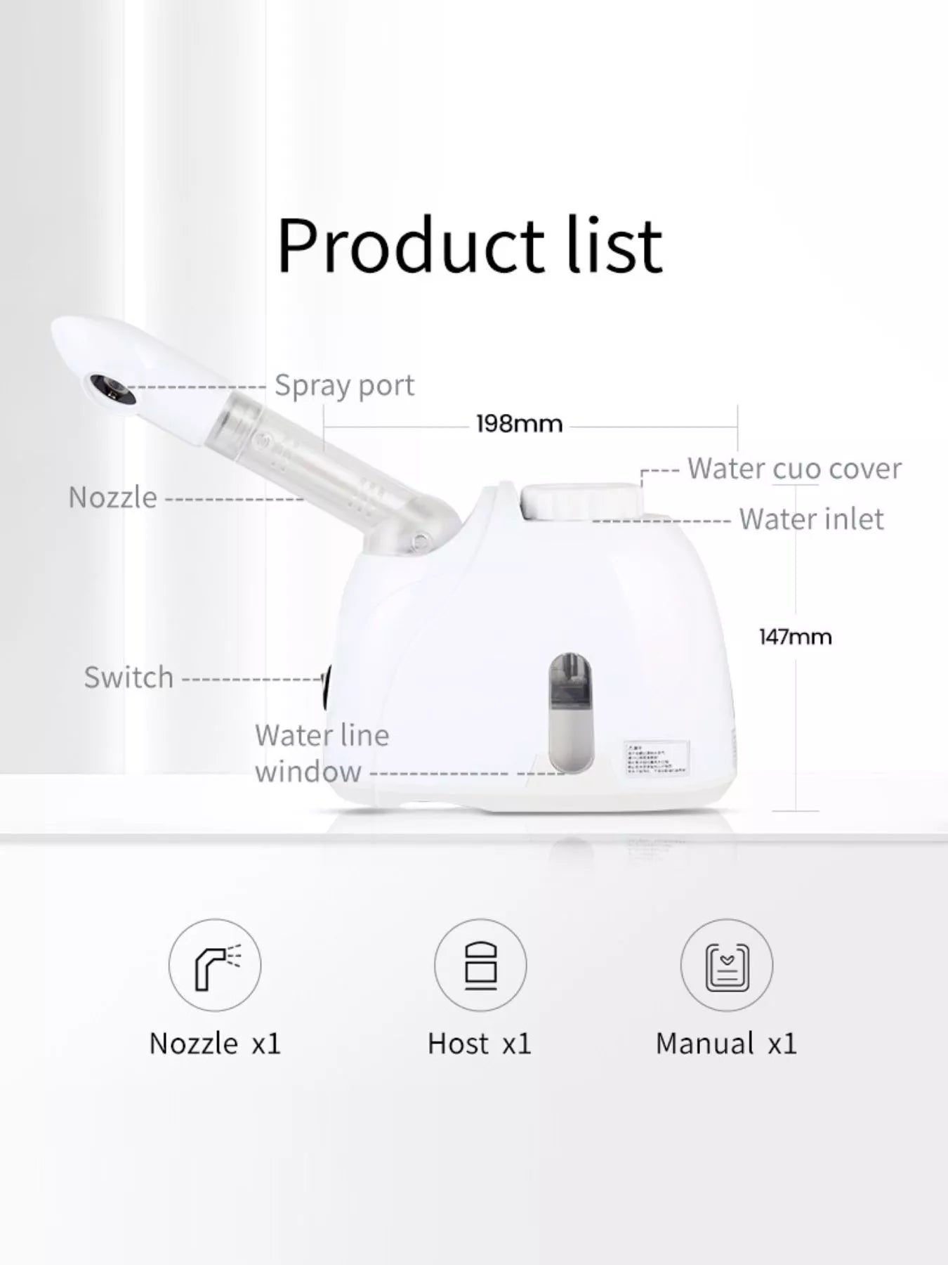 Facial Steamer Deep Cleansing Beauty Device Unique Oils