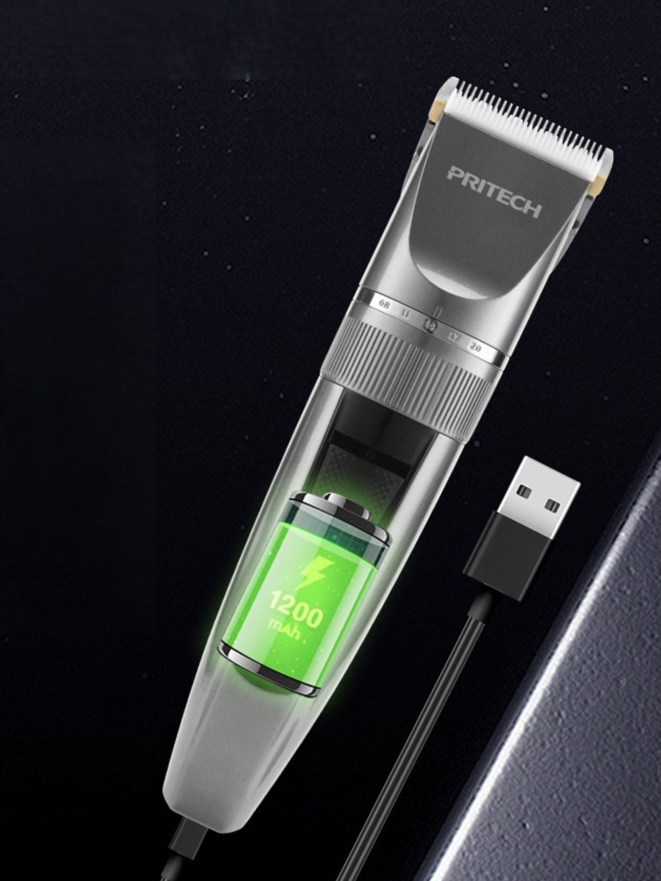 Cordless Rechargeable Hair Clipper Unique Oils