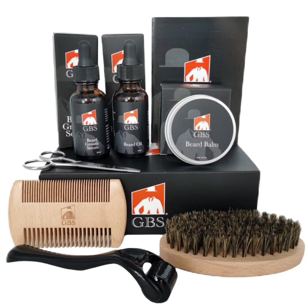 GBS Beard Growth Kit - Gents Fine Grooming Products The Grease Shop