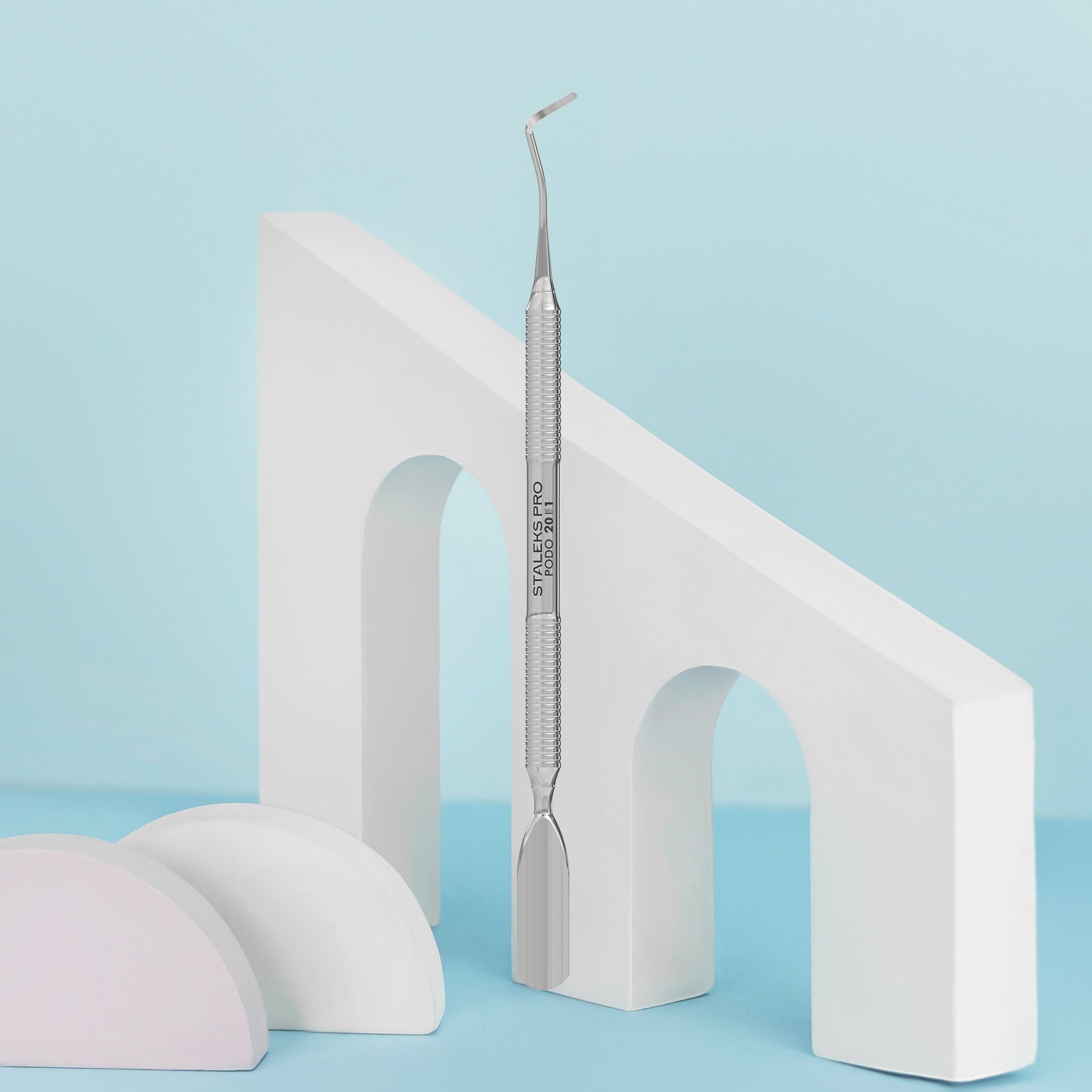 Podology curette PODO 20 TYPE 1 (curette and rounded wide pusher) Lunali Nail Supply