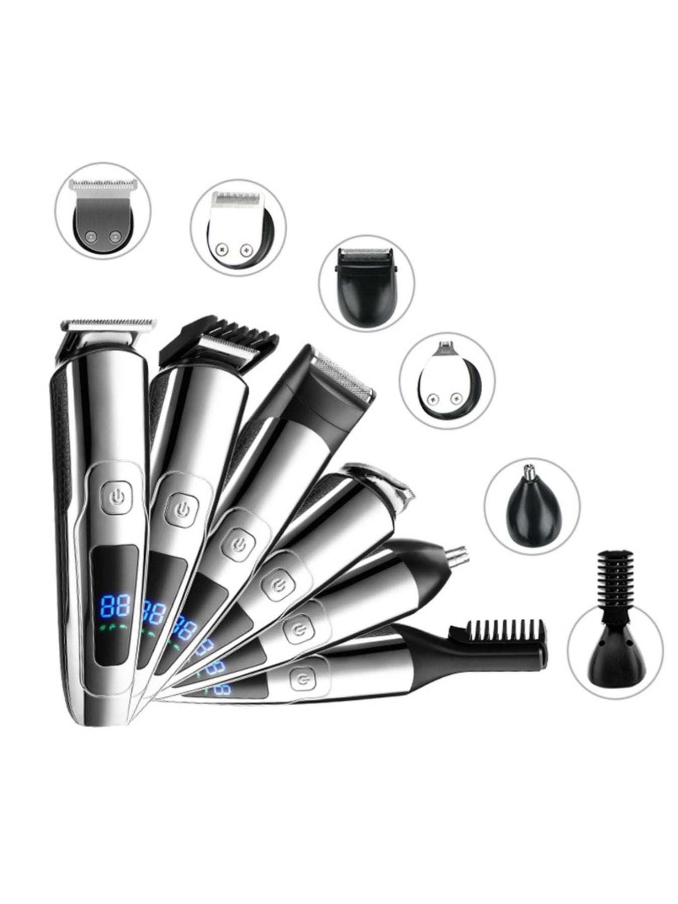 Waterproof Hair Clipper with LED Display Unique Oils