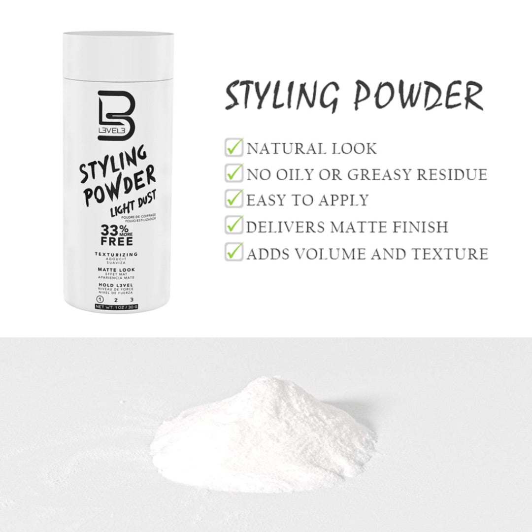 L3VEL3 Light Styling Powder – Matte Texture & Volume