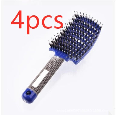 Hairbrush Anti Klit Brushy Haarborstel Women Detangler Hair Brush Bristle Nylon Scalp Massage  Teaser Hair Brush Comb Noventix