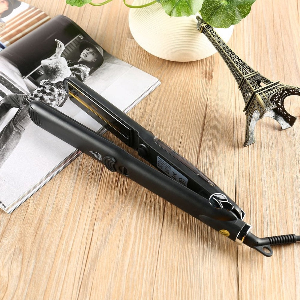 Steam Function Flat Iron Tourmaline Ceramic Vapor Professional Hair Straightener with Argan Oil Infusion Straightening Irons Elyvora LLC