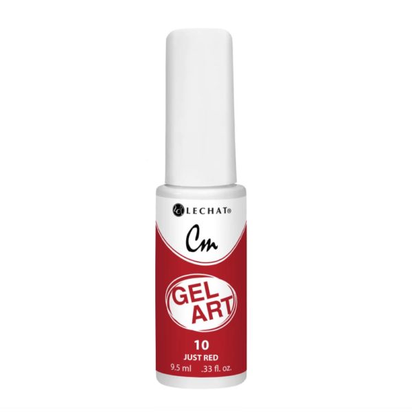 Lechat - CM Gel Art - 10 Just Red .3oz Queen Nails & Beauty Supplies