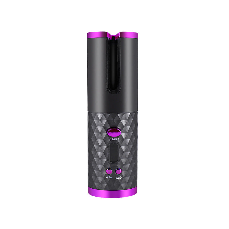 Rechargeable Automatic Hair Curler Women Portable Hair Curling Iron LCD Display Ceramic Curly Rotating Curling Wave Styer The Make-up Corner