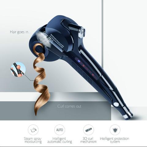 Professional ceramic hair steam machine hair curler roller curling iron, hair waver in digital magic styling tools styler Elyvora LLC