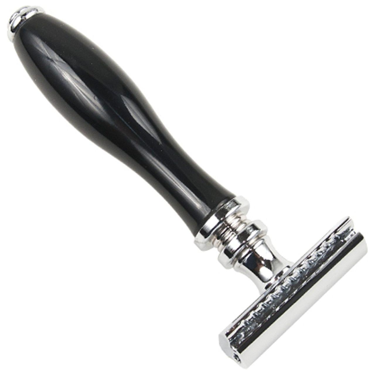 Parker 111B Black Resin Handle Safety Razor Pasteur Pharmacy