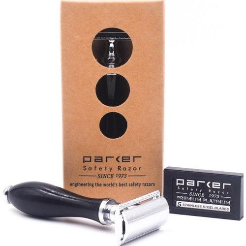 Parker 111B Black Resin Handle Safety Razor Pasteur Pharmacy