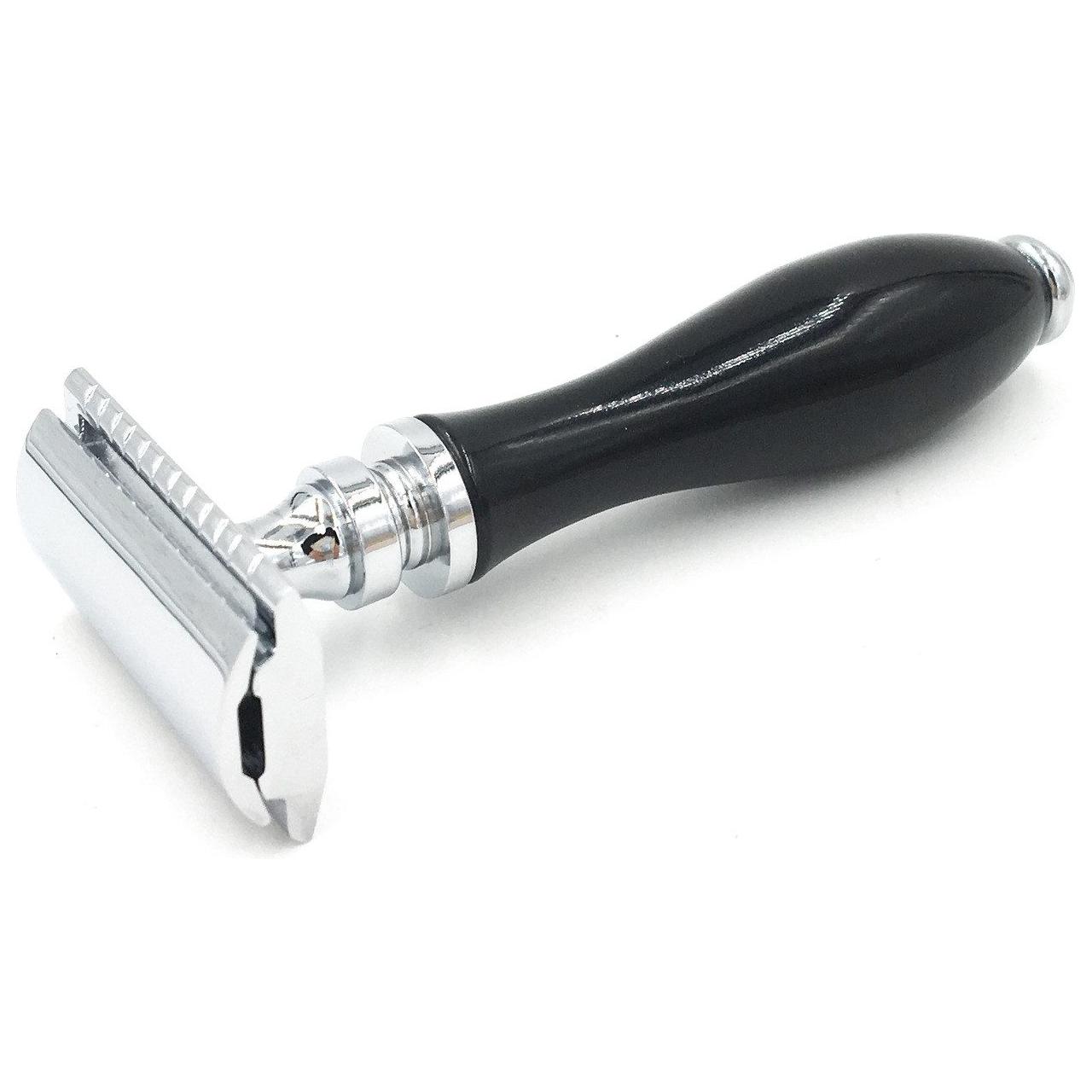 Parker 111B Black Resin Handle Safety Razor Pasteur Pharmacy