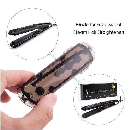 Steam Function Flat Iron Tourmaline Ceramic Vapor Professional Hair Straightener with Argan Oil Infusion Straightening Irons Elyvora LLC