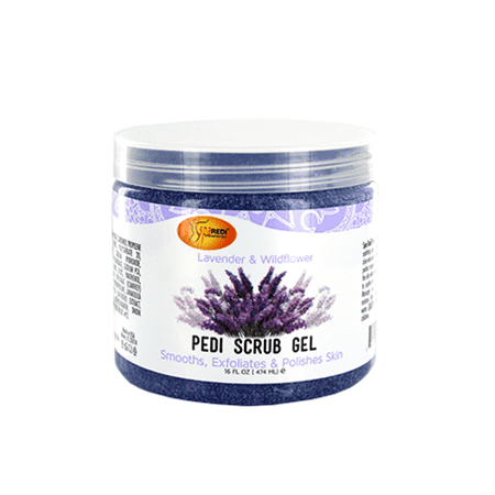 Spa Redi - Pedi Scrub Gel - Lavender & Wildflower 16oz Queen Nails & Beauty Supplies
