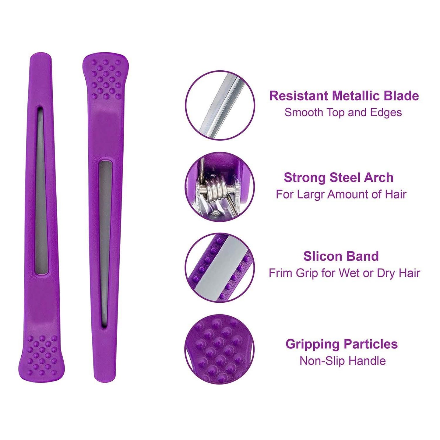 12-Pack: Non-Slip Professional Hair Clips For Volumizing, Styling And Grip DailySale