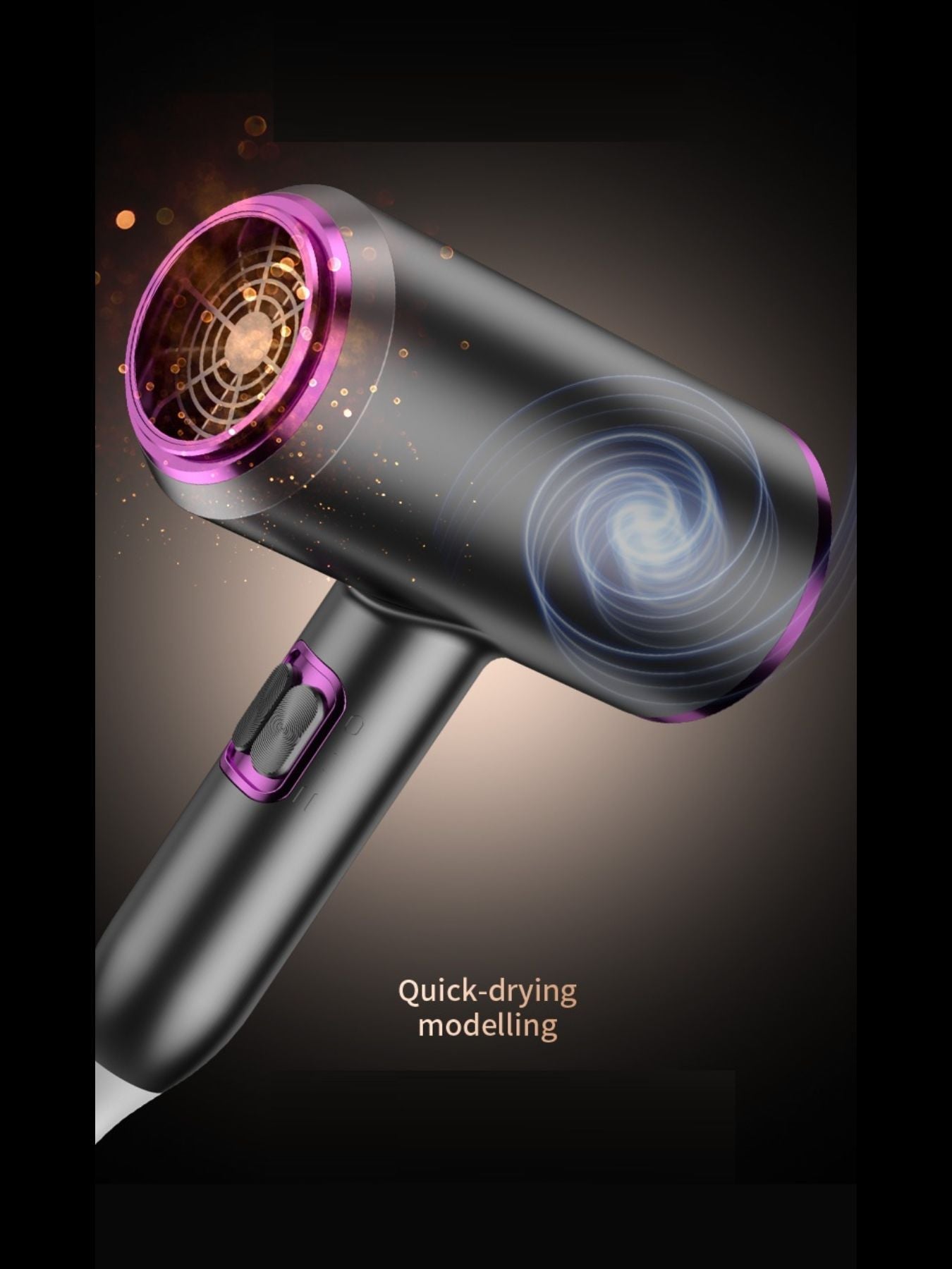 Portable Negative Ion Household Hair Dryer Unique Oils