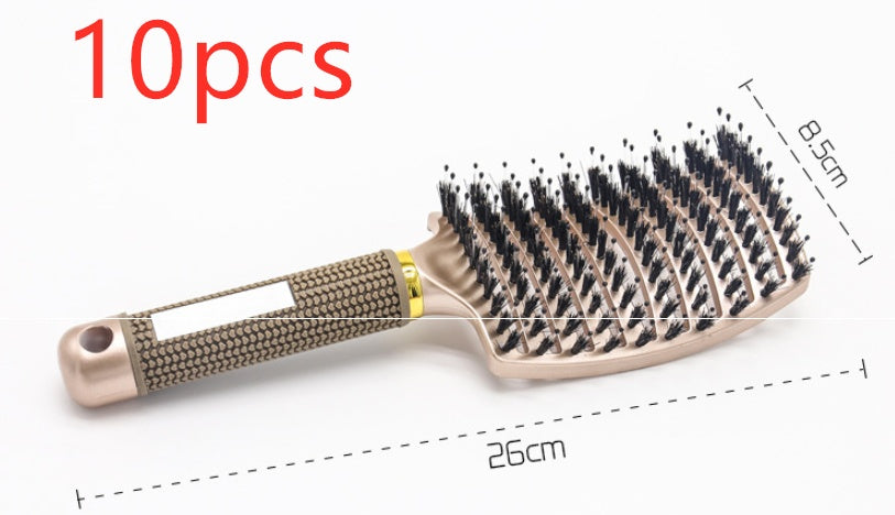 Hairbrush Anti Klit Brushy Haarborstel Women Detangler Hair Brush Bristle Nylon Scalp Massage  Teaser Hair Brush Comb Noventix