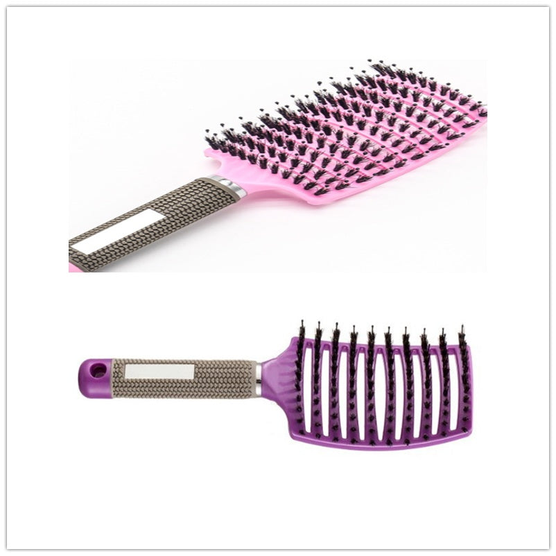 Hairbrush Anti Klit Brushy Haarborstel Women Detangler Hair Brush Bristle Nylon Scalp Massage  Teaser Hair Brush Comb Noventix