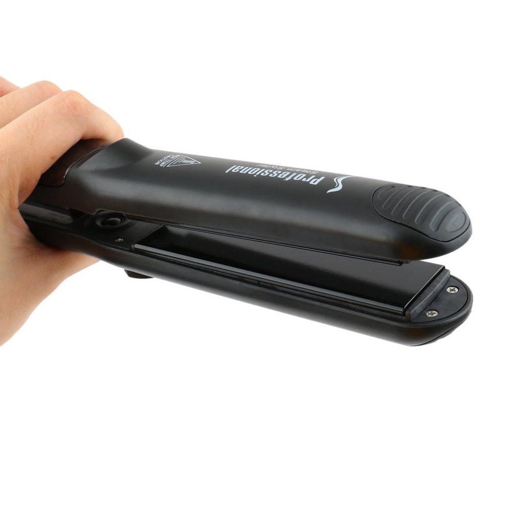 Steam Function Flat Iron Tourmaline Ceramic Vapor Professional Hair Straightener with Argan Oil Infusion Straightening Irons Elyvora LLC