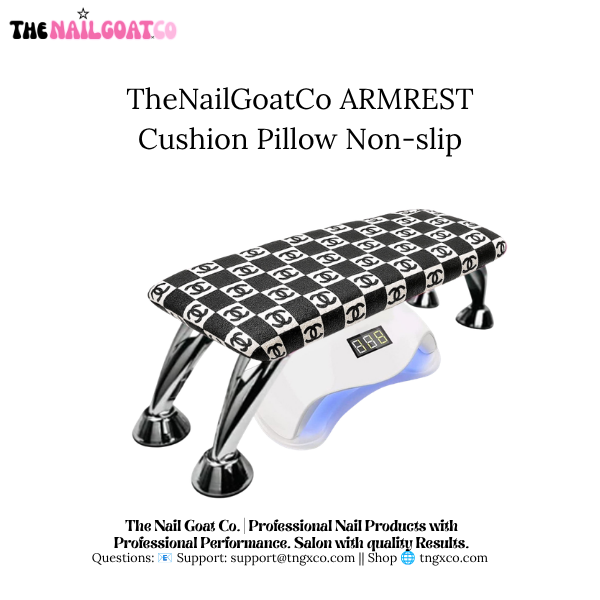 TheNailGoatCo Luxury Nail Armrests | Black CC TheNailGoat.Co