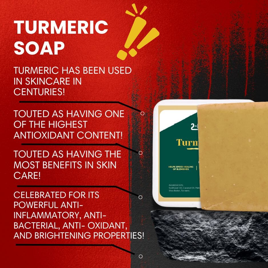 Turmeric Face Bar for Dark Spots & Uneven Skin 26 King Wavy Merch, LLC