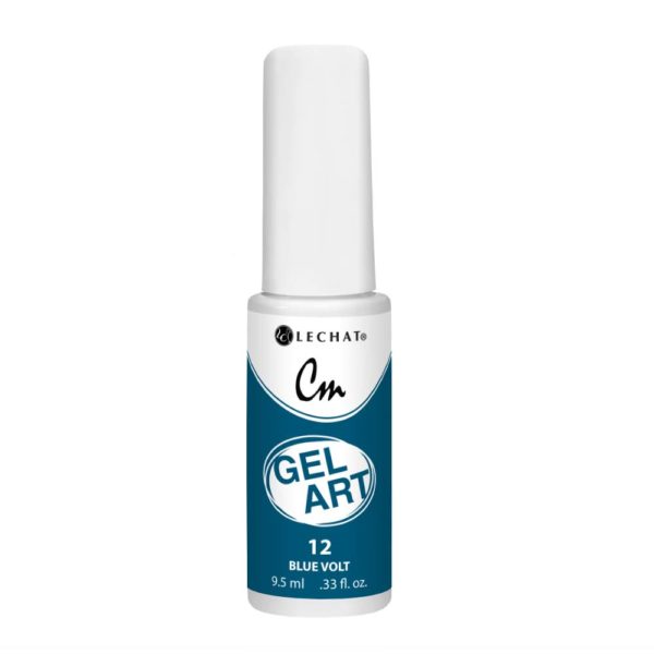Lechat - CM Gel Art - 12 Blue Volt .3oz Queen Nails & Beauty Supplies
