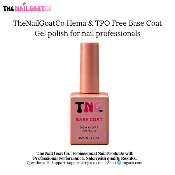 HEMA & TPO Free Gel Base Coat for Nail Professionals | Thenailgoatco TheNailGoat.Co