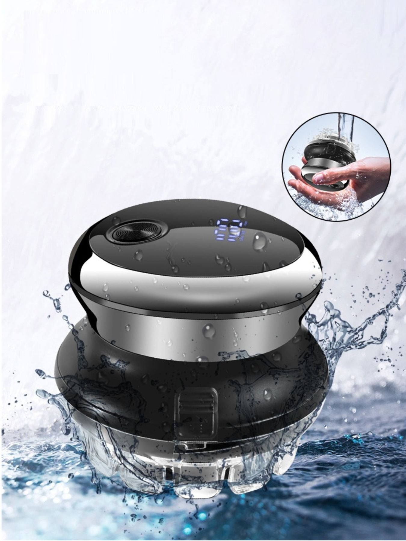 Rechargeable Bald Head Hair Clipper Unique Oils