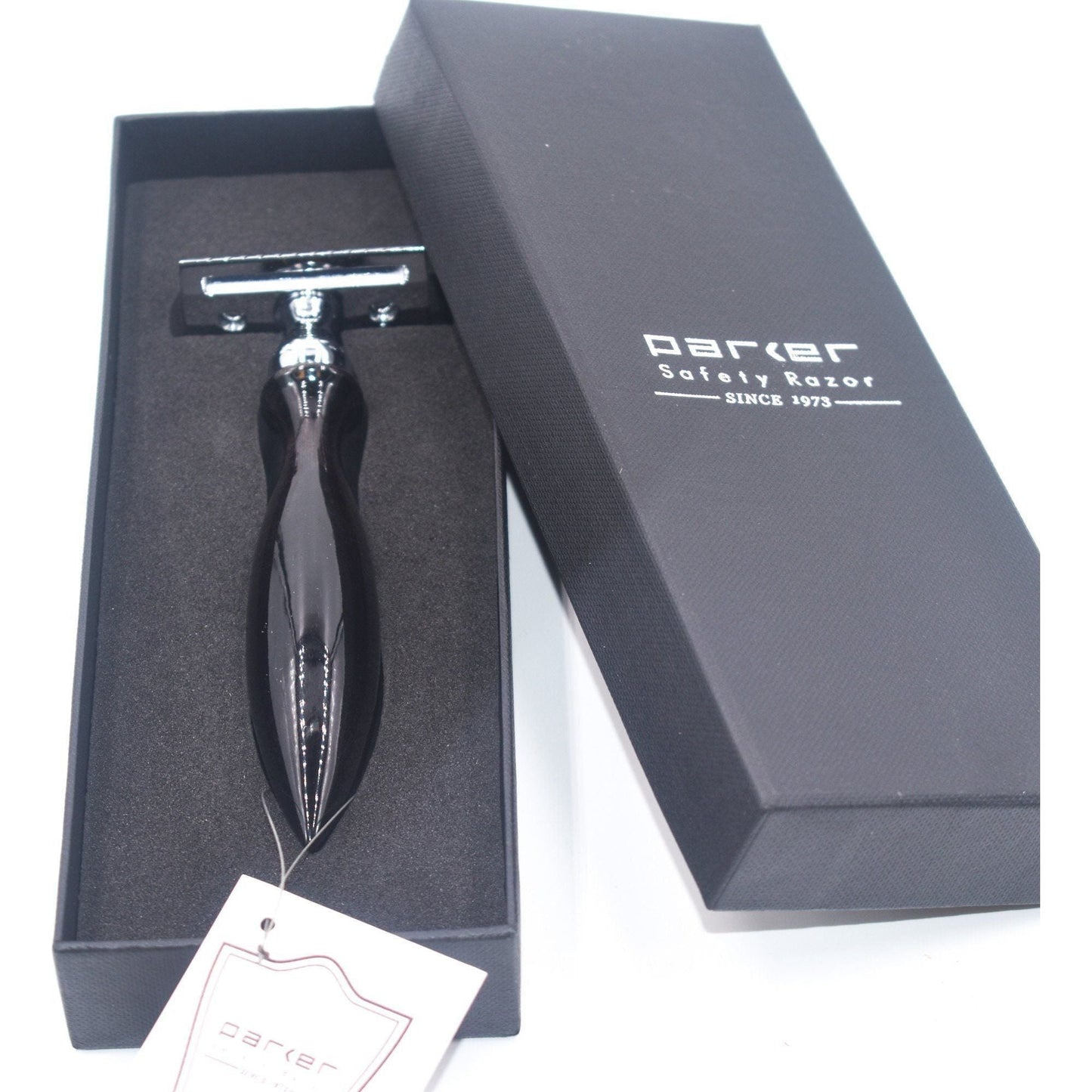 Parker 12R Buffalo Horn Handle Safety Razor Pasteur Pharmacy