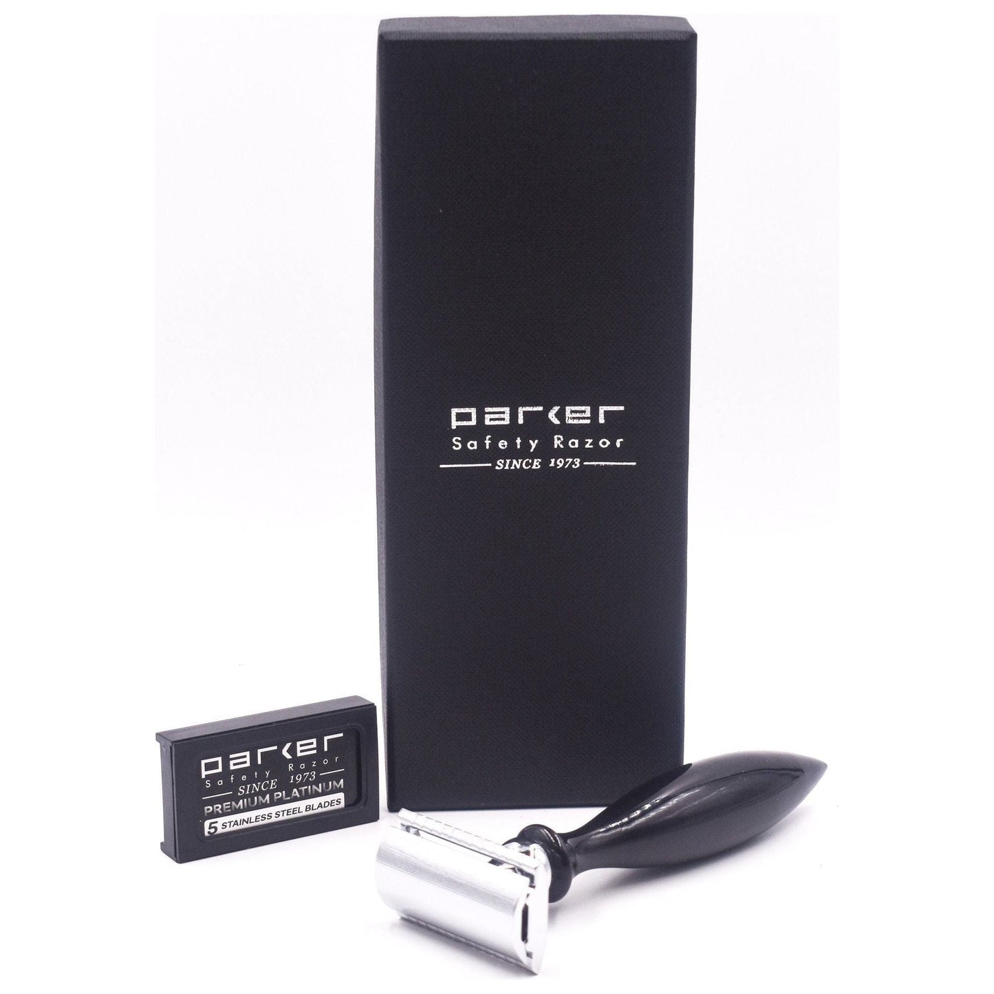 Parker 12R Buffalo Horn Handle Safety Razor Pasteur Pharmacy