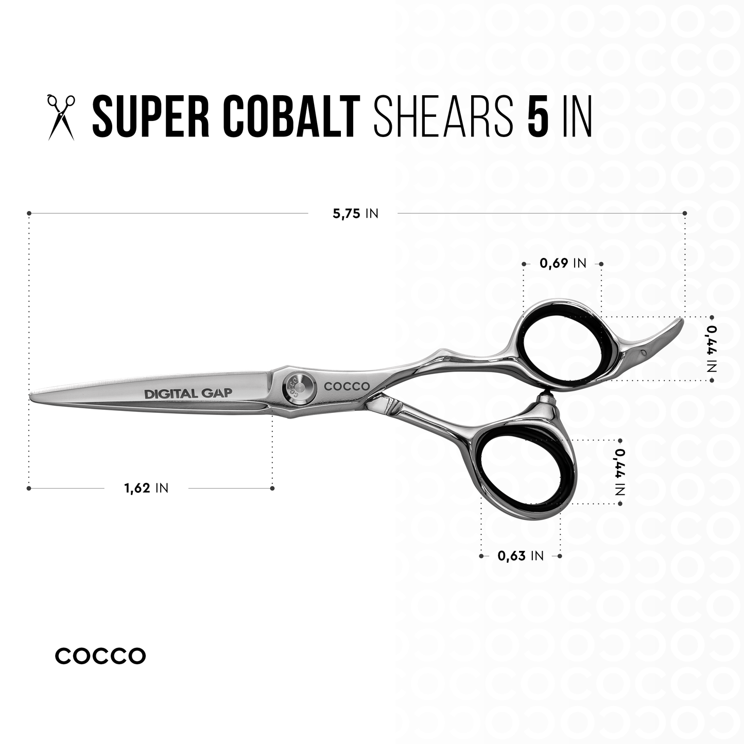 Super Cobalt Blunt and Including 6" 29 Tooth Thinning Shear Set - Select Size Cocco Hair Professional