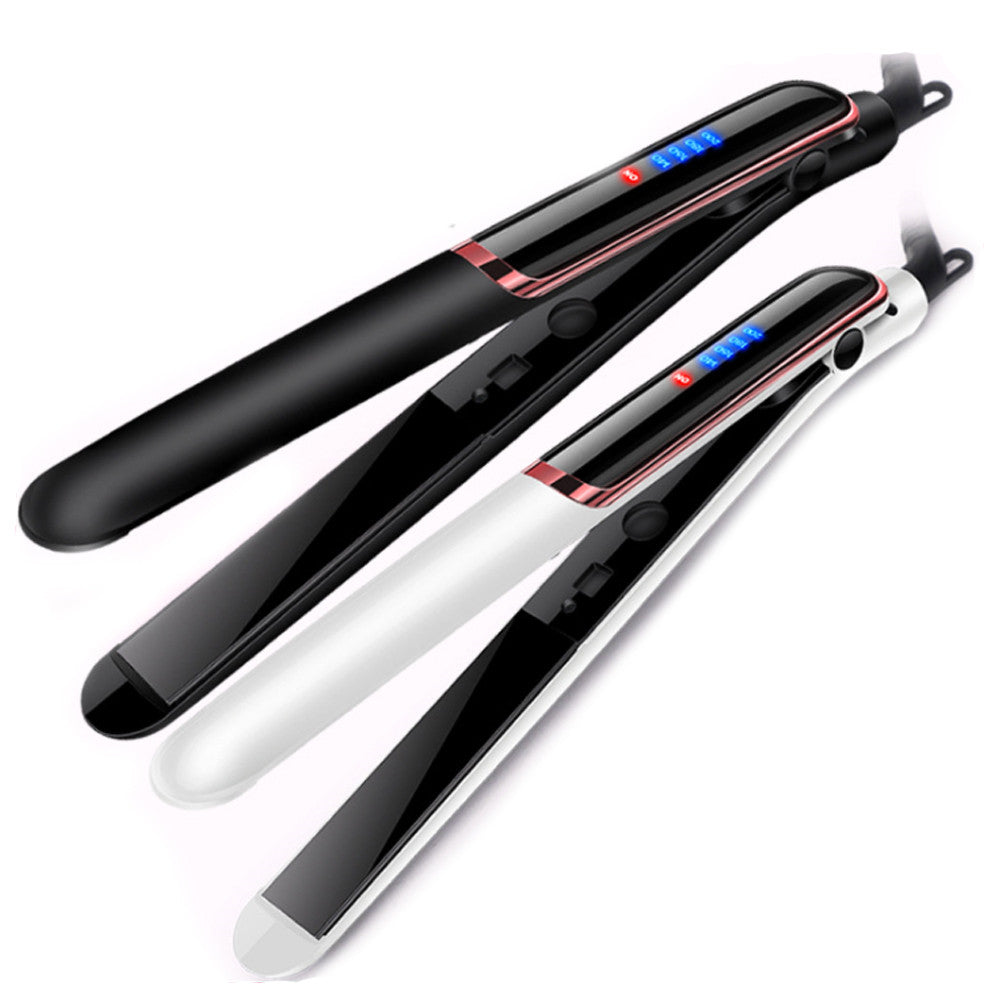 LED display straight hair curling double with curling iron Elyvora LLC