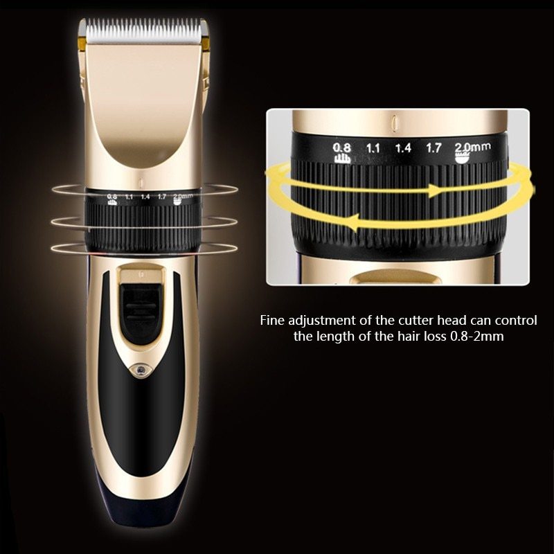 Rechargeable Electric Haircutting Ceramic Hair Clipper FLIPSTYLEZLLC