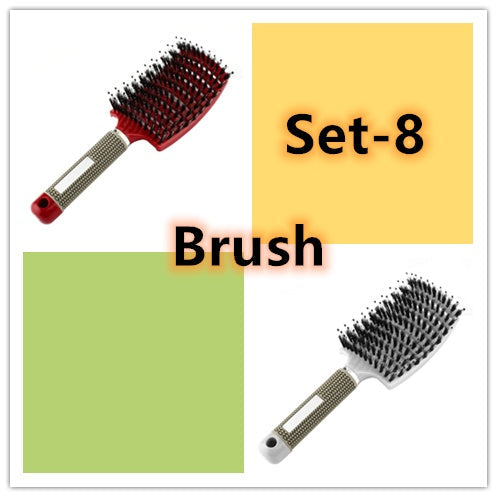 Hairbrush Anti Klit Brushy Haarborstel Women Detangler Hair Brush Bristle Nylon Scalp Massage  Teaser Hair Brush Comb Noventix