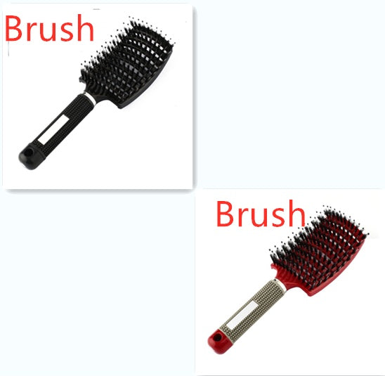 Hairbrush Anti Klit Brushy Haarborstel Women Detangler Hair Brush Bristle Nylon Scalp Massage  Teaser Hair Brush Comb Noventix