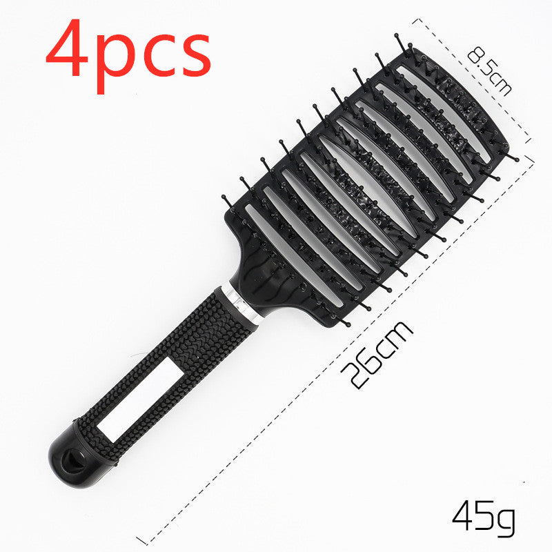 Hairbrush Anti Klit Brushy Haarborstel Women Detangler Hair Brush Bristle Nylon Scalp Massage  Teaser Hair Brush Comb Noventix