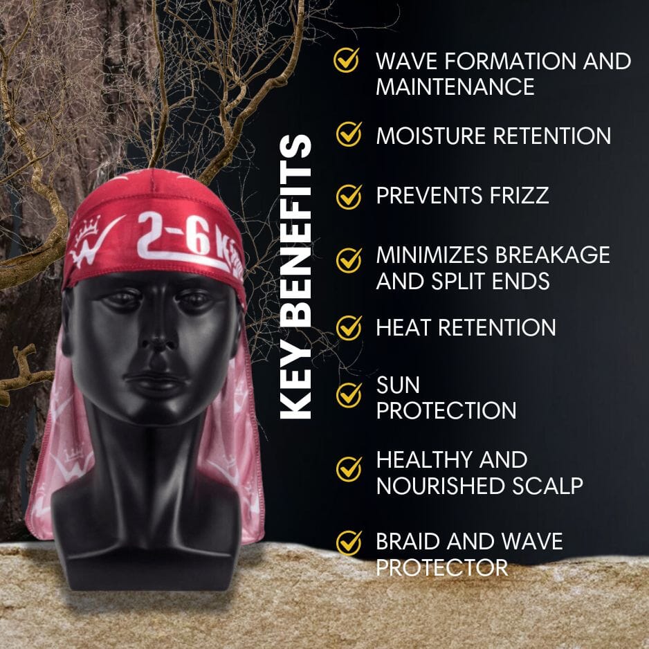 Silk Durag for 360 Waves & Overnight Compression [All Variants] 26 King Wavy Merch, LLC