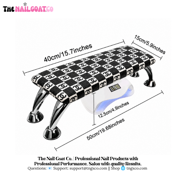 TheNailGoatCo Luxury Nail Armrests | Black CC TheNailGoat.Co