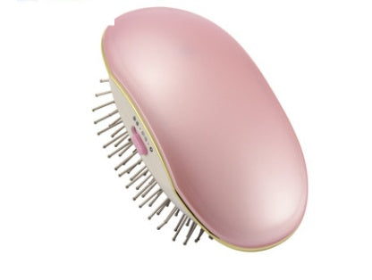 Portable negative ion anti-static straight hair vibration massage comb straight hair comb hair straightener hair comb dry battery FLIPSTYLEZLLC