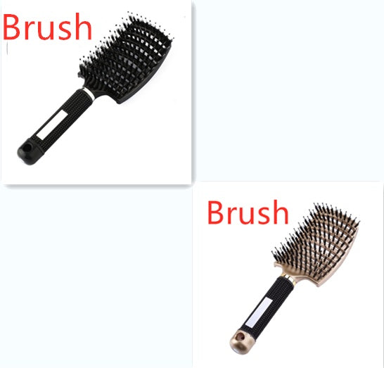 Hairbrush Anti Klit Brushy Haarborstel Women Detangler Hair Brush Bristle Nylon Scalp Massage  Teaser Hair Brush Comb Noventix