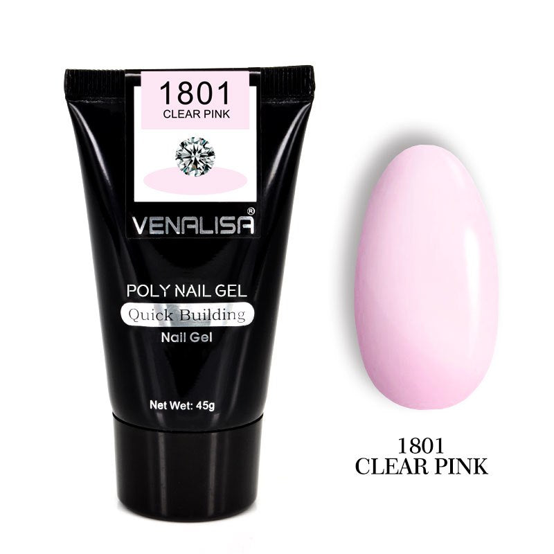 Venalisa Poly Nail Gel Kit Nail Fesign Builder Nail Gel Acrylic Transparent Crystal Coumuflage Set Nail Extend Jelly Gel Polish Noventix