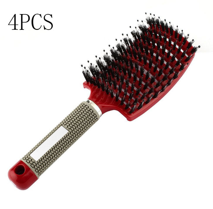 Hairbrush Anti Klit Brushy Haarborstel Women Detangler Hair Brush Bristle Nylon Scalp Massage  Teaser Hair Brush Comb Noventix
