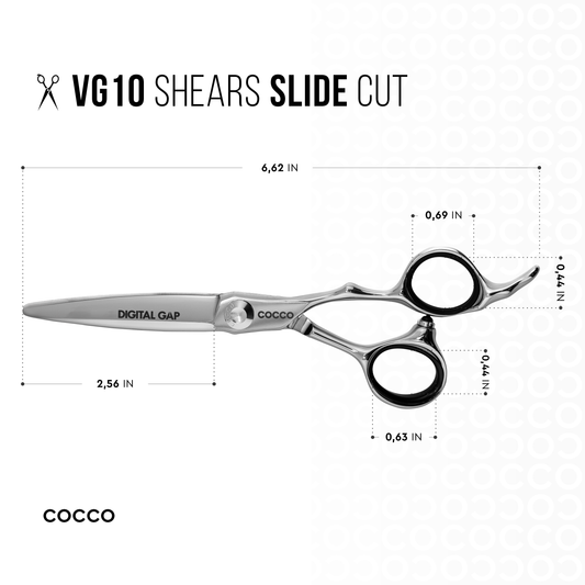 VG10 6" Sliding Cut Cocco Hair Professional