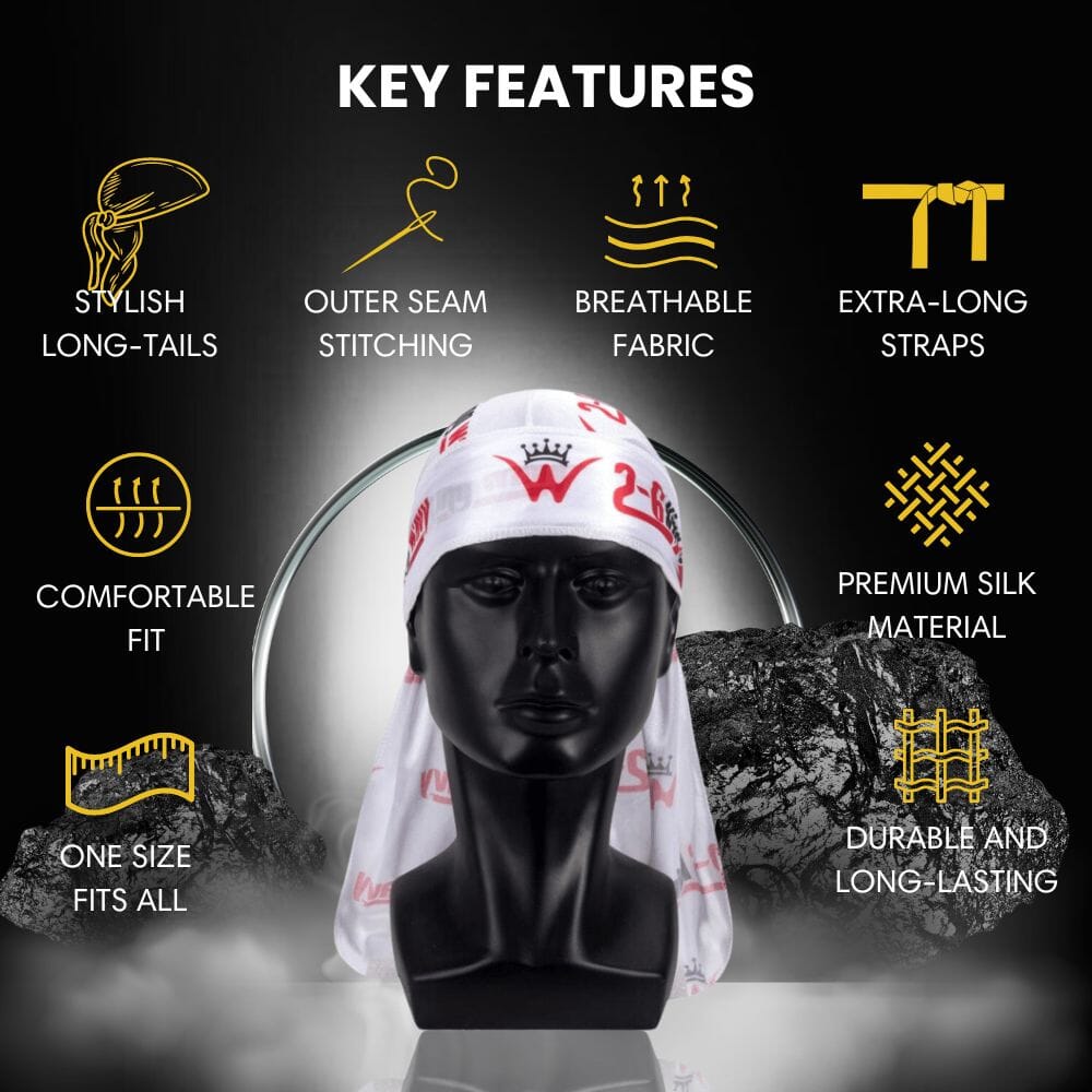 Silk Durag for 360 Waves & Overnight Compression [All Variants] 26 King Wavy Merch, LLC