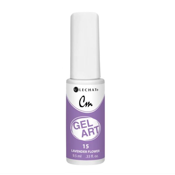 Lechat - CM Gel Art - 15 Lavender Flower .3oz Queen Nails & Beauty Supplies