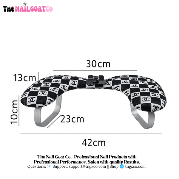 TheNailGoatCo U-Shaped Armrest + Phone Holder | Black CC TheNailGoat.Co